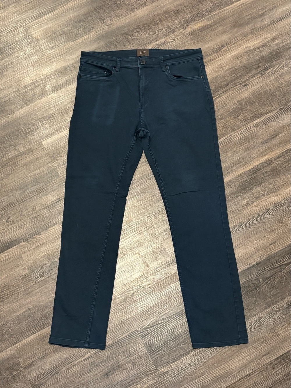 Jachs Slim Straight Jeans in Navy Blue
